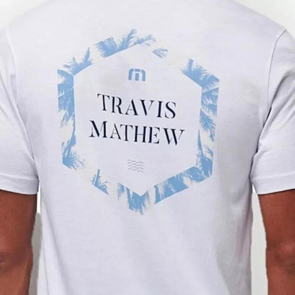 NWT Travis Mathew Men’s Ocean Jewel T-Shirt Color White Size S  New